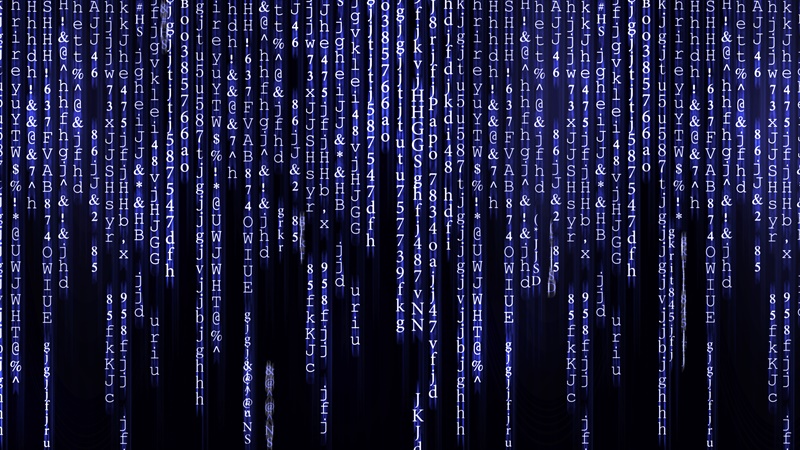 Background image with characters representing security concept
